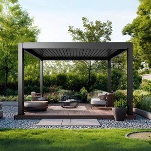 Пергола Villa 3.6x4 м, электрическая крыша + LED 000003833 фото