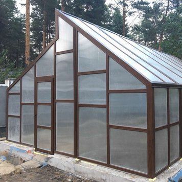 Теплиця Двосхила Мітлайдера з ПВХ профілю Glazing ТD600003 фото