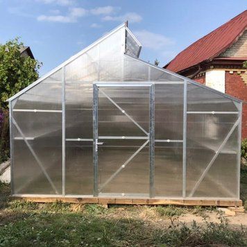 Теплиця Мітлайдер Двосхила Glazing (під полікарбонат 6-16 мм, 15 років гарантії) TMD50005 фото