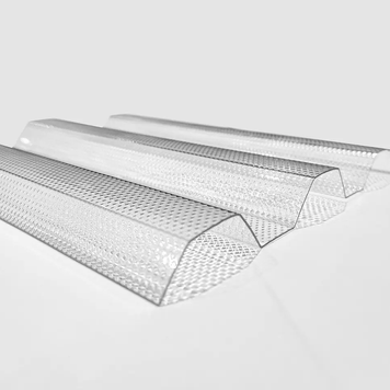 Профільований (хвилястий) полікарбонат Toplight Microprisma 0,9 мм Прозорий 1,04x2 м PPC100009 фото